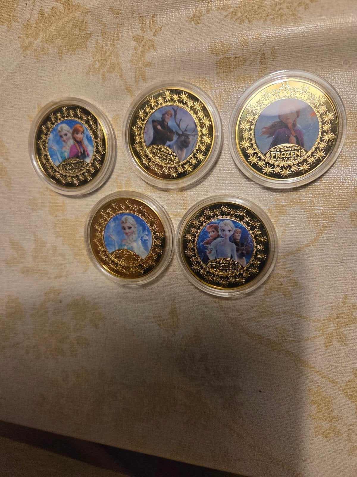 Disney Frozen munten set - 5 stuks, Verzamelen, Overige Verzamelen, Nieuw, Ophalen of Verzenden