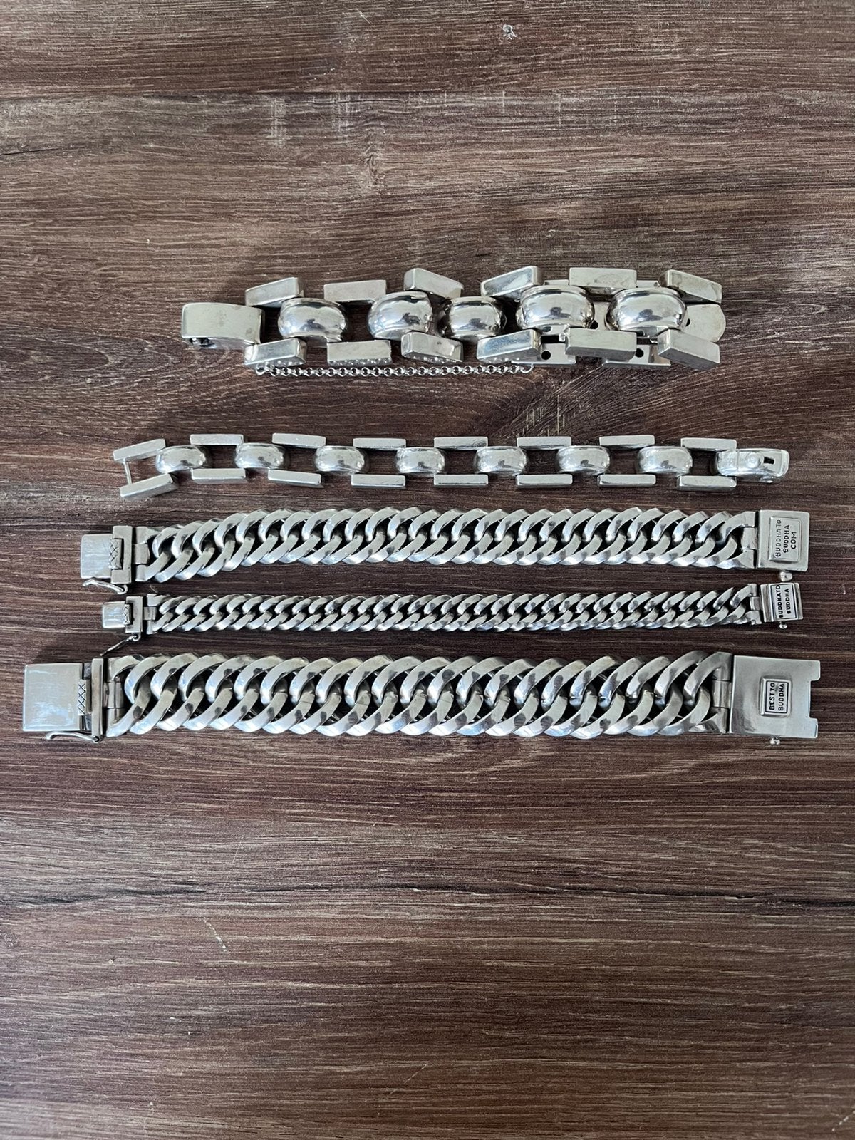 Buddha to buddha armbanden., Sieraden, Tassen en Uiterlijk, Armbanden, Ophalen of Verzenden, Zo goed als nieuw, Zilver, Zilver