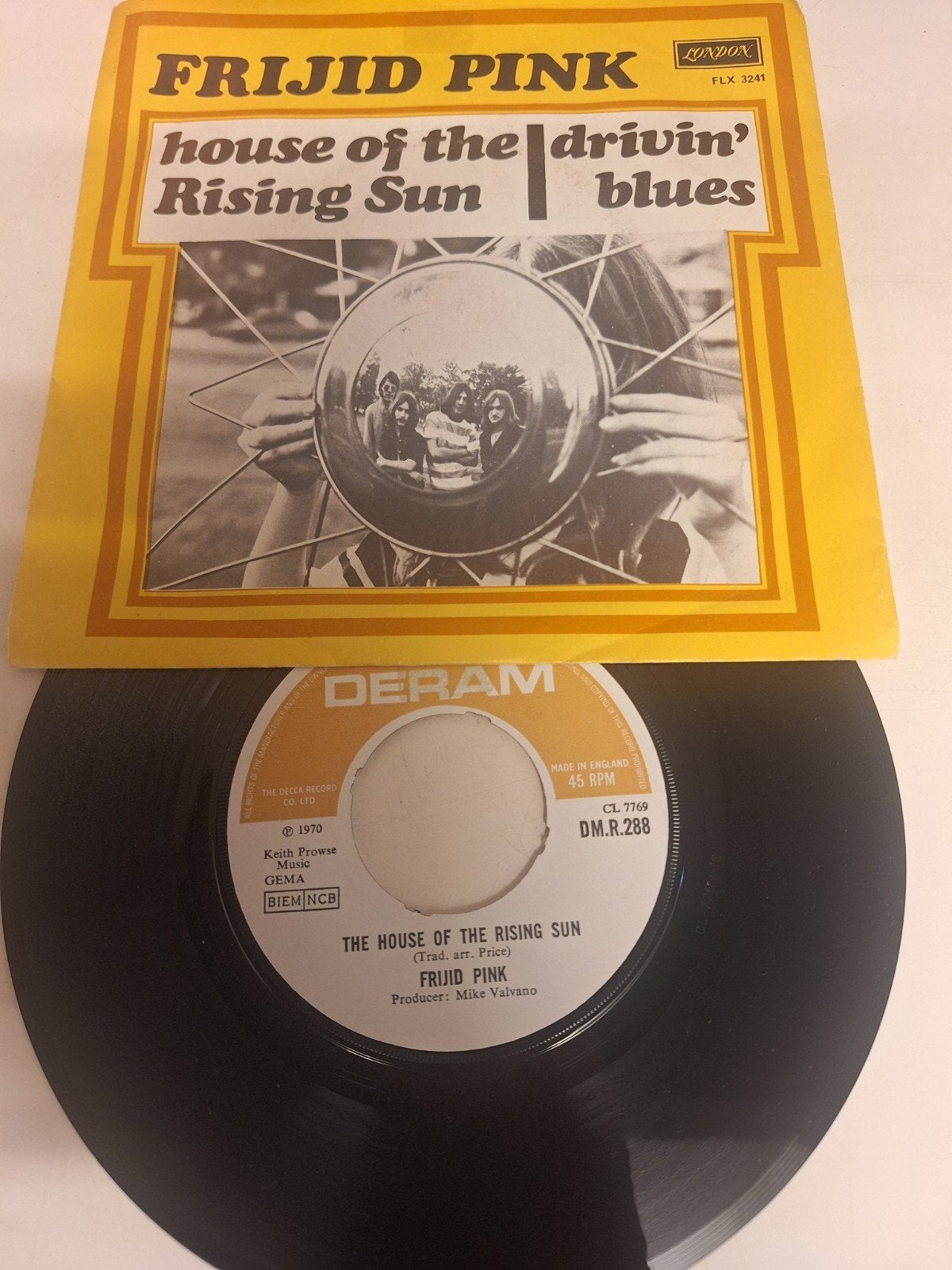Frijid Pink - House of the rising sun, 1970., Cd's en Dvd's, Fotohoes, Verzenden, 7 inch, Poprock