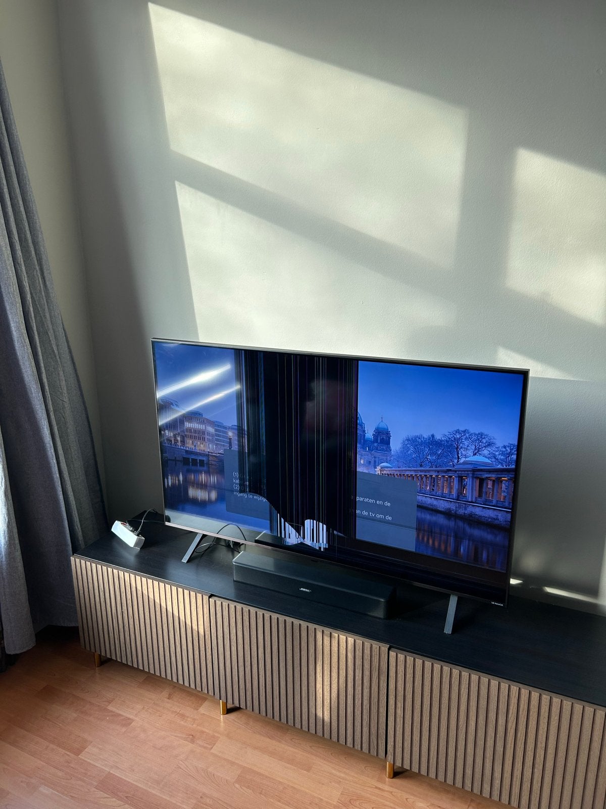 Kapotte LG 55Nano82T6B 55 inch TV, Ophalen, LED, 100 Hz, 4k (UHD)