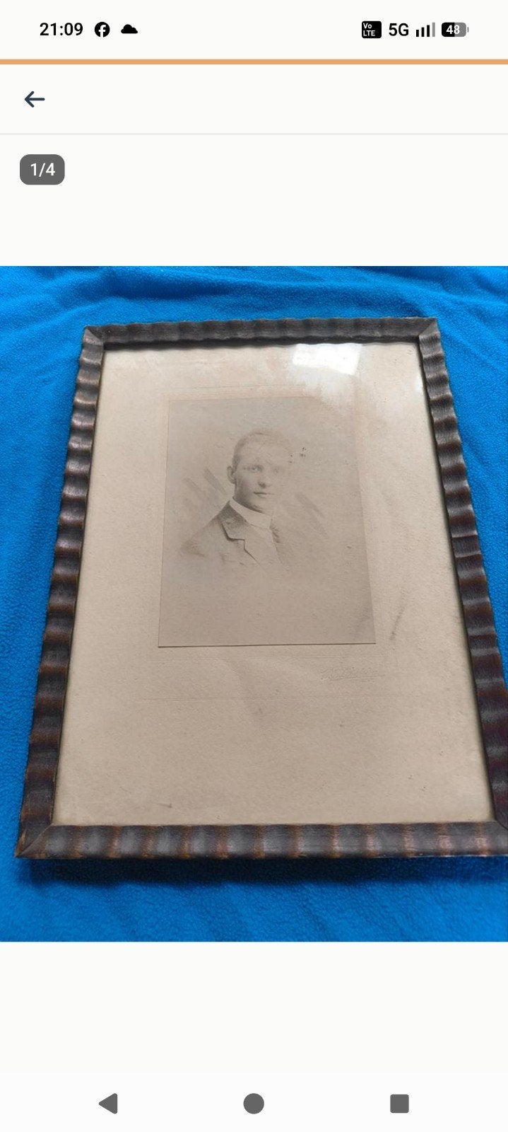 Schilderij 1922, Achter glas, Portret of Personen, Ophalen of Verzenden, Klassiek