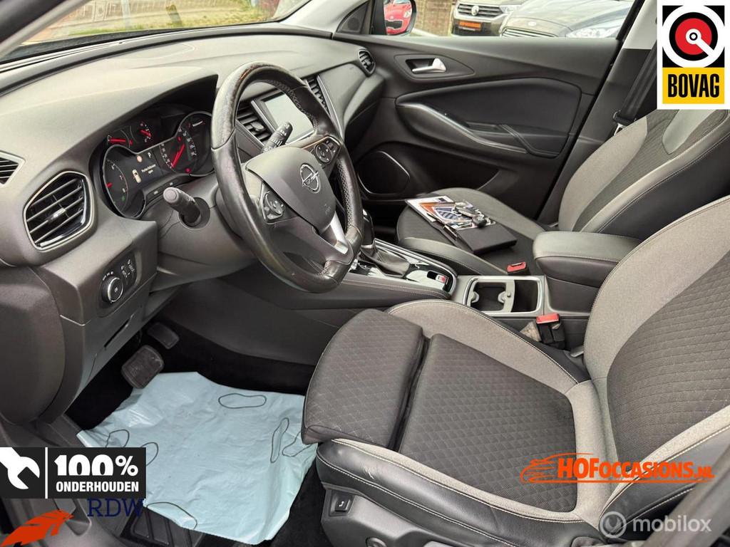 Opel Grandland X 1.6 Turbo Ultimate AUTOMAAT/LEDER/CARPLAY, Zwart, 4 cilinders, Leder en Stof, Zwart