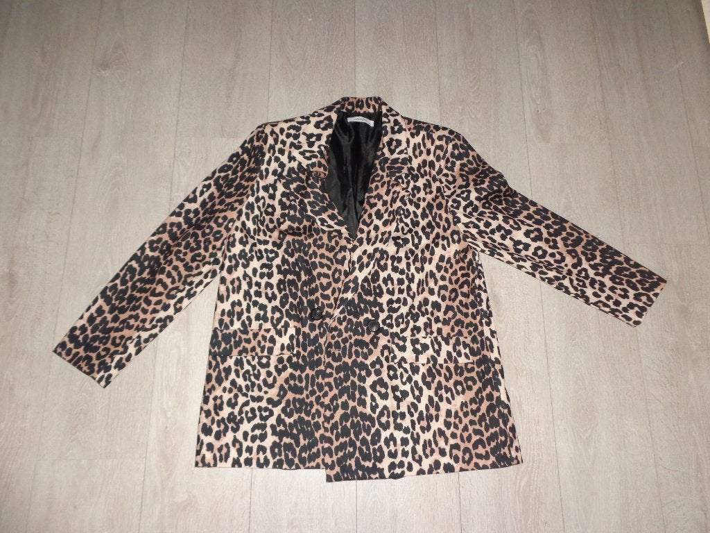 panterprint damesblazer van Ambika, maat M, Maat 38/40 (M), Bruin, Ophalen of Verzenden, Zo goed als nieuw