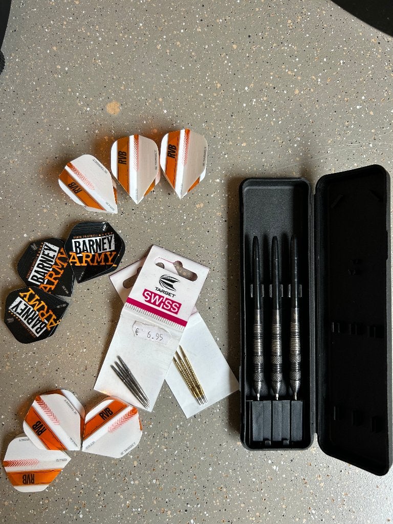 Target Raymond van Barneveld black 80% 25 gram, Ophalen of Verzenden, Gebruikt, Pijlen