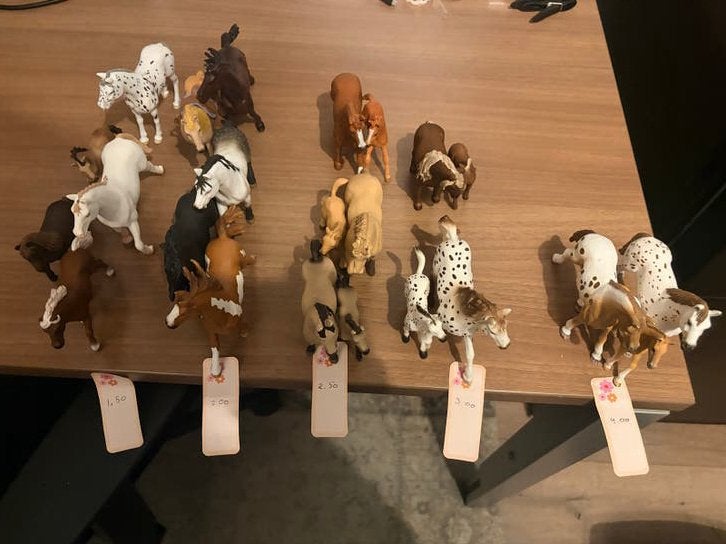 Diverse Schleich paarden en veulens - los te koop, Ophalen of Verzenden, Gebruikt