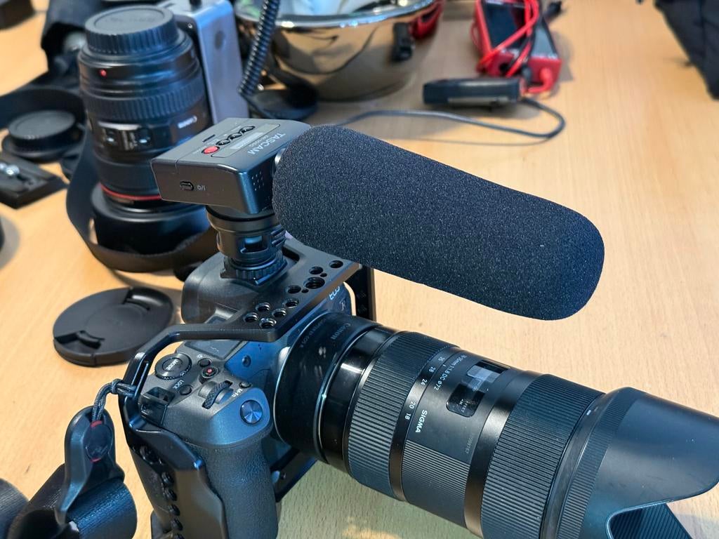 Tascam DR-10SG cameramicrofoon/recorder, Ophalen of Verzenden, Zo goed als nieuw, Overige typen