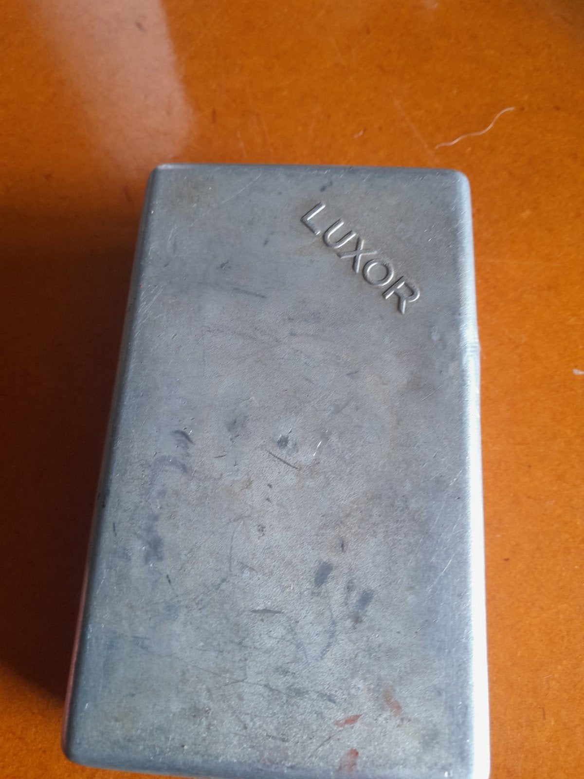 Vintage Luxor kunstaas opbergdoosje - Metaal, Ophalen of Verzenden, Gebruikt, Koffer of Tas