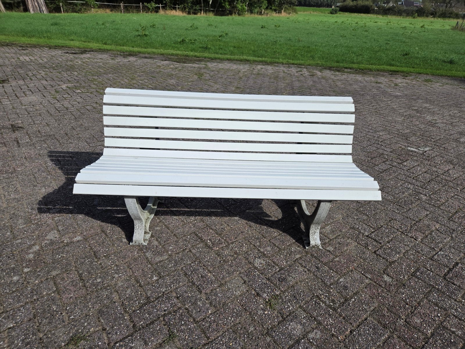 stevige kunstof bank, Tuin en Terras, Ophalen of Verzenden, Kunststof