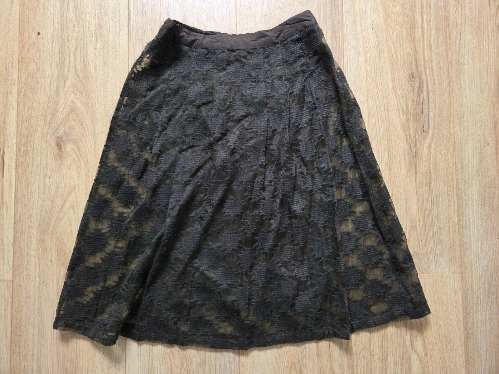 DIDI donkergroene Kanten Rok Maat S - Elegant en Stijlvol, Kleding | Dames, DIDI, Ophalen of Verzenden, Maat 36 (S), Gedragen