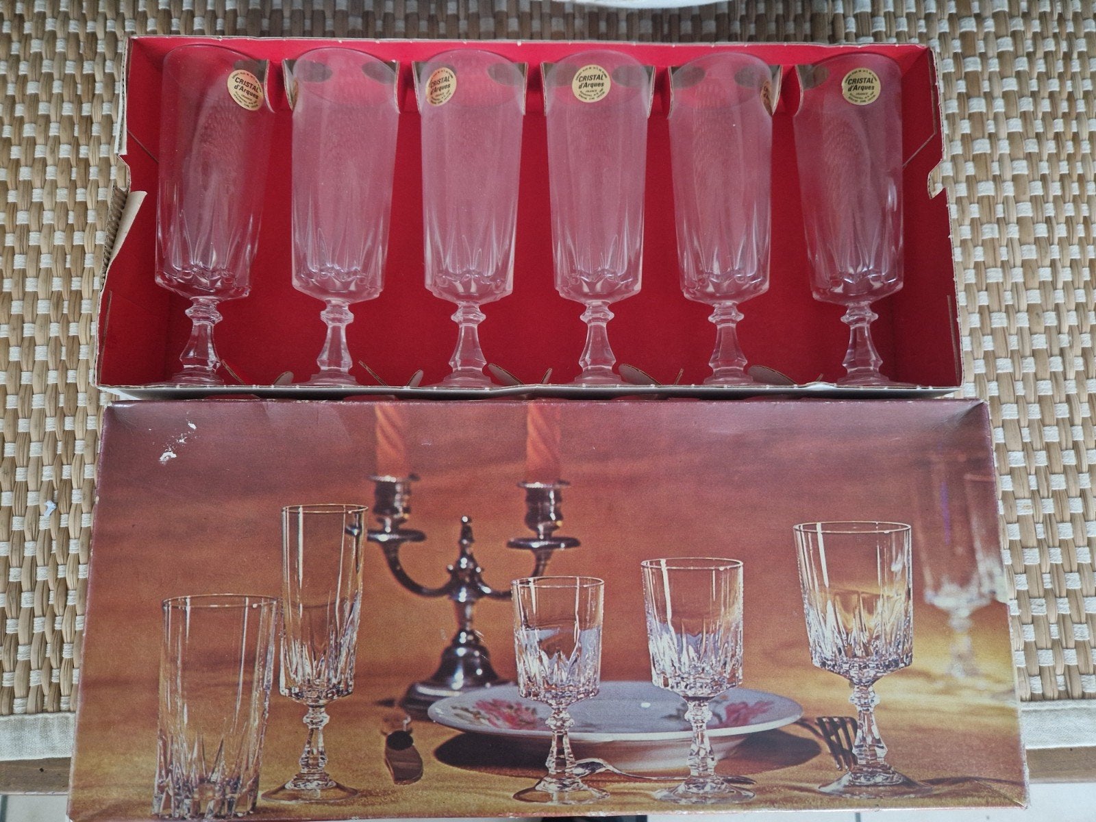 crystal d'arc champagne glazen nieuw, Ophalen of Verzenden, Nieuw, Overige typen