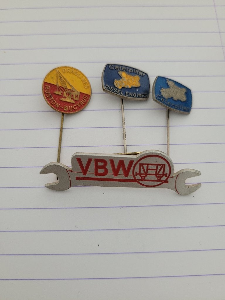 Caterpillar , Draglines en VBW, Ophalen of Verzenden, Gebruikt, Overige onderwerpen, Speldje of Pin