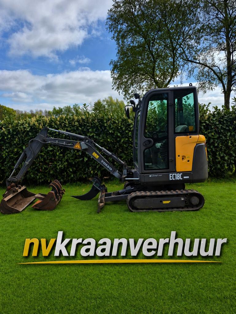 Minikraan/minigraver te huur