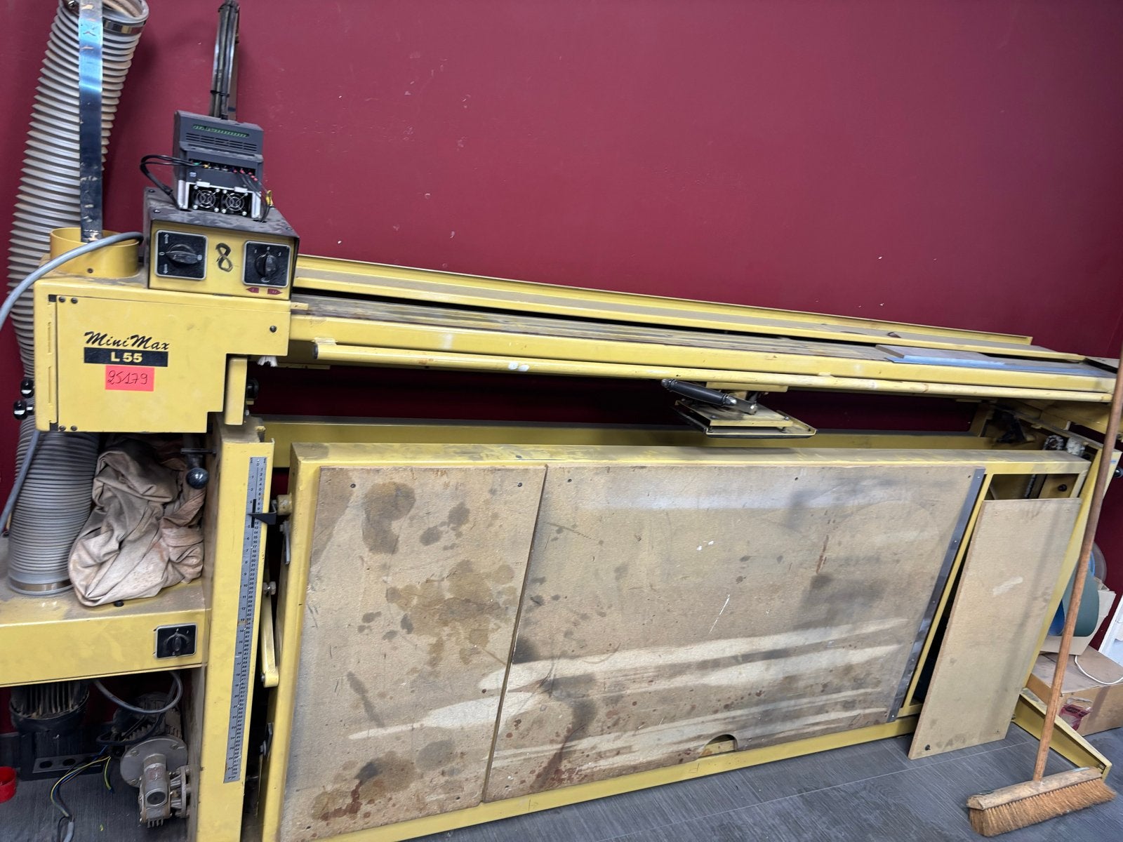 Minimax L55 Langbandschuurmachine voor RVS, Ophalen
