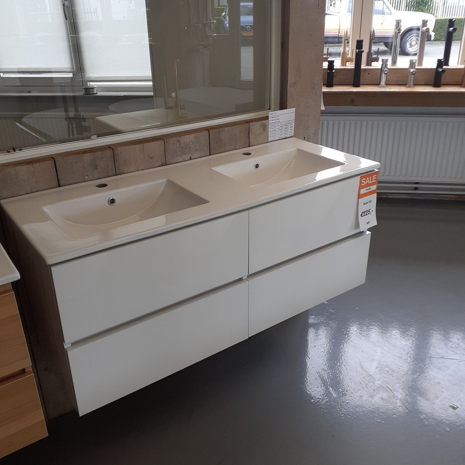 SALE! Badkamermeubel, Sanitair, Keramiek, Lades, 120cm, Kode