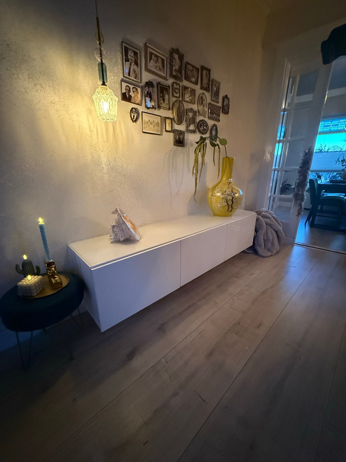 IKEA wandkast met glasplaat - 3 kasten van 60 cm, Ophalen, Gebruikt, 150 tot 200 cm, Glas
