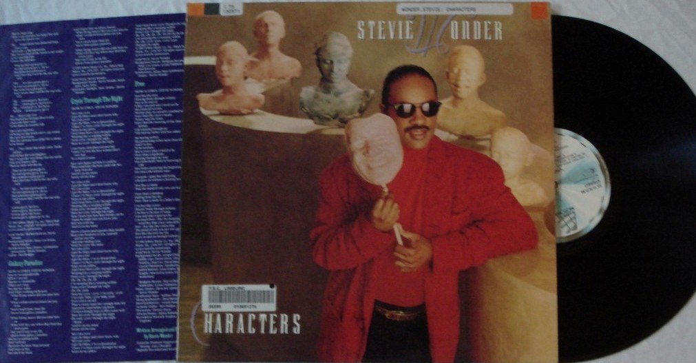 Stevie Wonder - Characters, Cd's en Dvd's, Vinyl | R&B en Soul, Gebruikt, Inclusief binnenhoes, 1980 - 1989, Ophalen of Verzenden