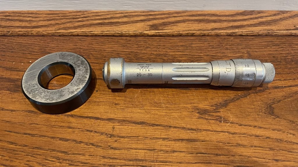 Tesa imicro 25-30mm 3 punts binnenschroefmaat micrometer, Doe-het-zelf en Verbouw, Draaibanken, -, Ophalen of Verzenden, Zo goed als nieuw