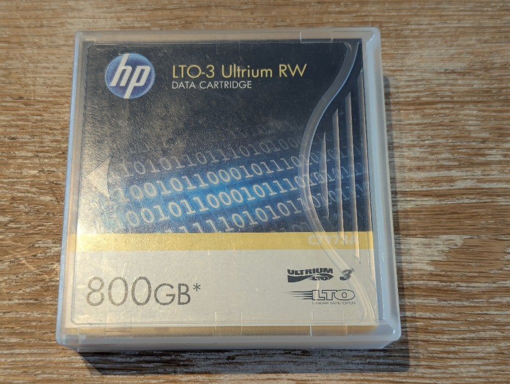 HP LTO-3 Ultrium RW Data Cartridge 800GB C7973A 2916062177, Ophalen of Verzenden, Gebruikt, Overige typen