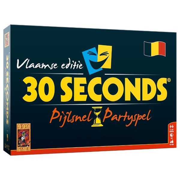30 Seconds Vlaamse Editie 999 Games Partyspel Nieuw, 999 Games, Nieuw, Ophalen of Verzenden, Vijf spelers of meer