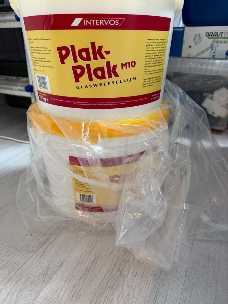 Glasweefsellijm intervos 1 1/2 10kg pot, Ophalen, 75 m² of meer