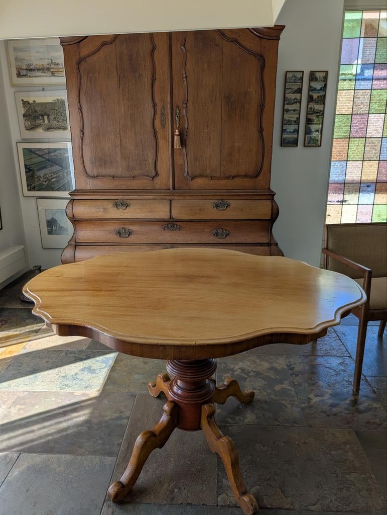 Antieke Biedermeier Spinnenkoptafel, Antiek en Kunst, Ophalen