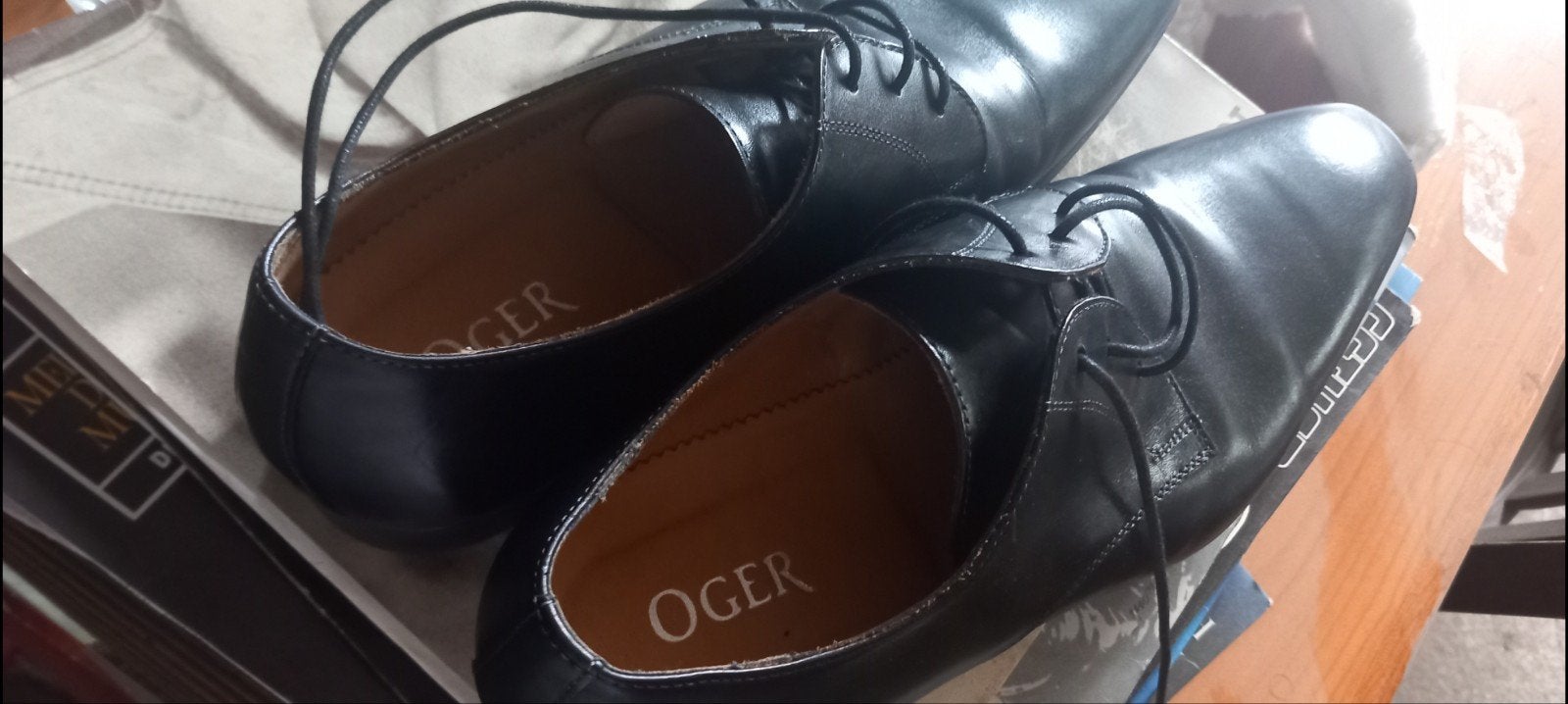Oger Nette Schoenen Maat 42, Zwart, Ophalen of Verzenden, Veterschoenen, Oger