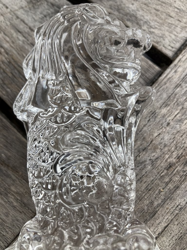 Merlion Paper Weight Park Singapore Mermaid Lion Glas, Antiek en Kunst, Curiosa en Brocante, Ophalen
