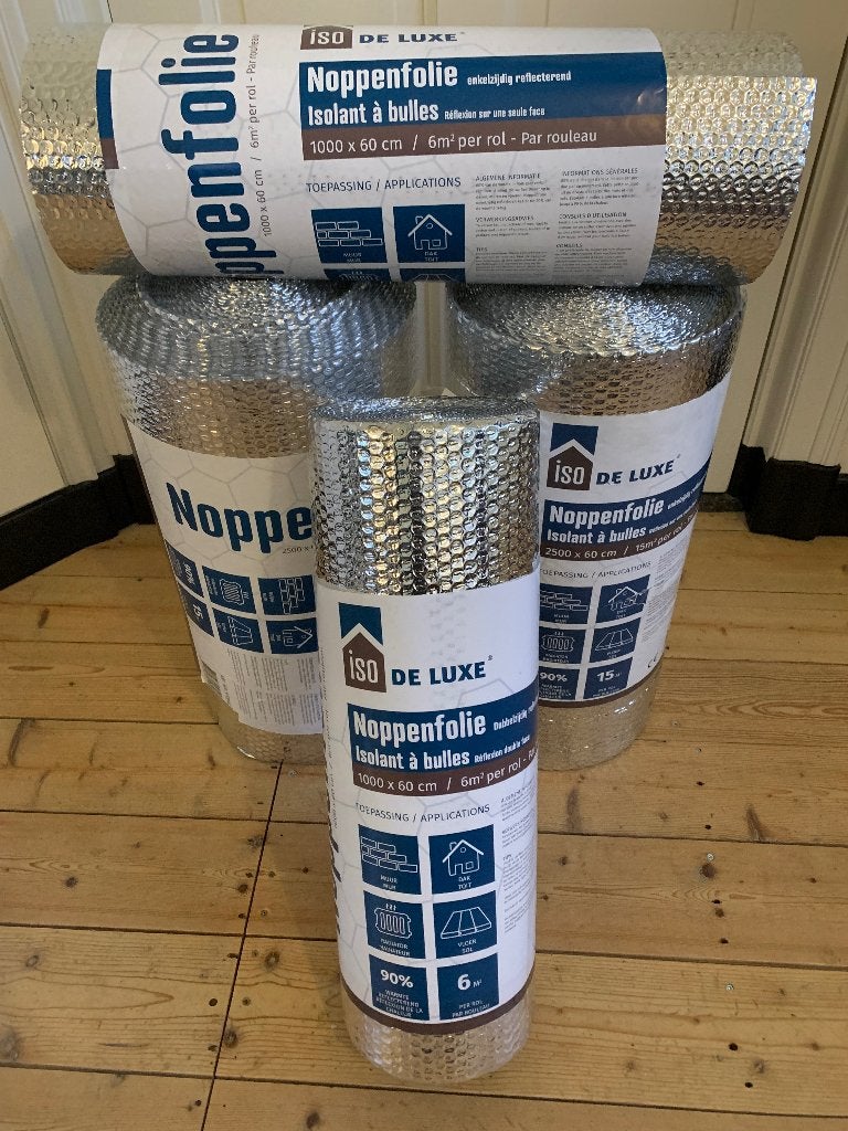 Iso de Luxe, noppen isolatiefolie, Doe-het-zelf en Verbouw, Nieuw, 15 m² of meer, Ophalen, Minder dan 4 cm