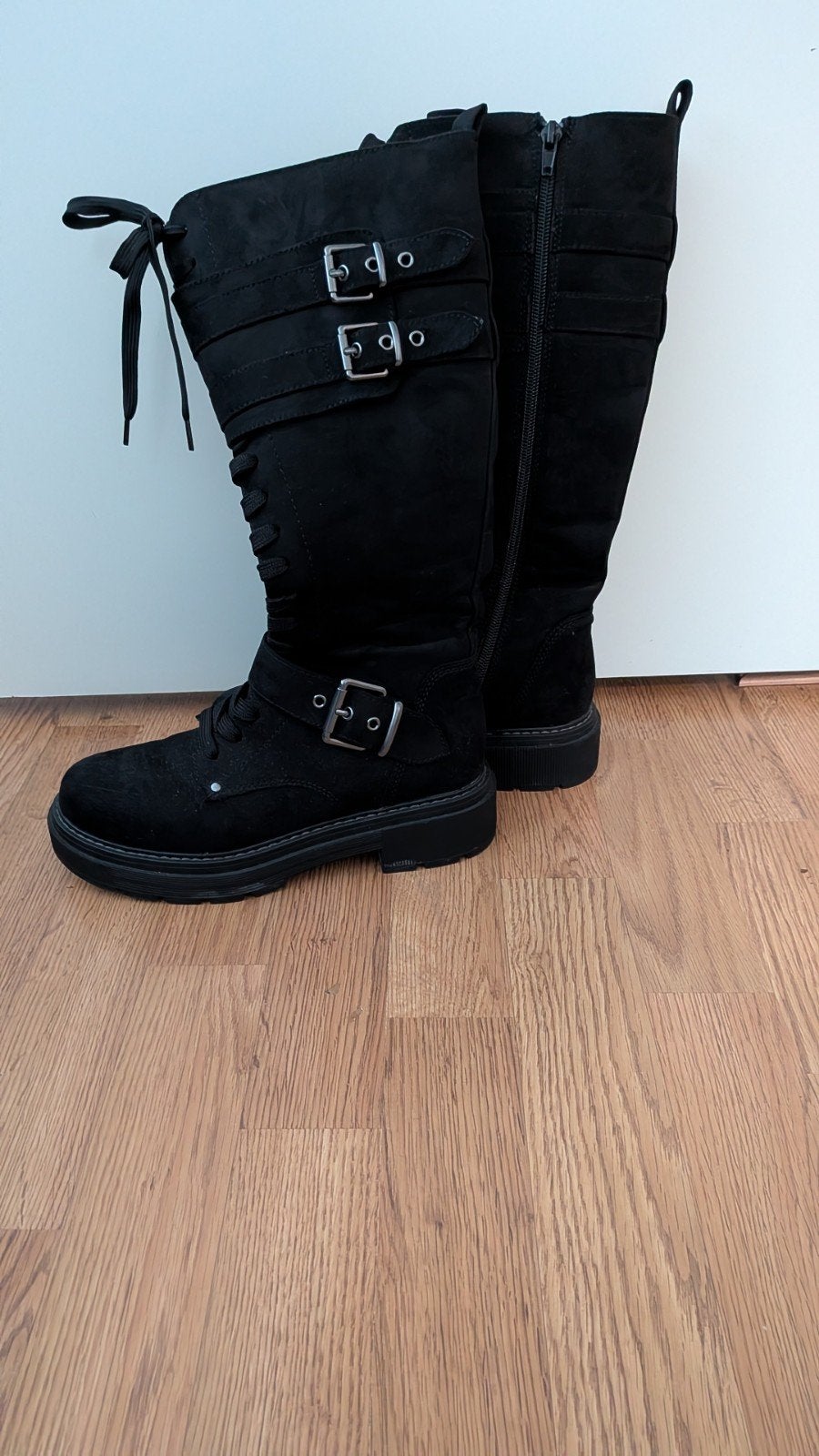 knie laarzen, Hoge laarzen, Zwart, Nieuw, Omox