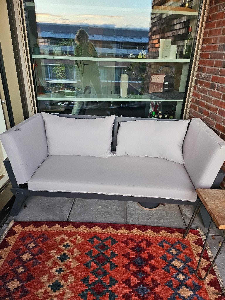 Lanterfant tuinbank Lars, Tuin en Terras, Tuinbanken, Ophalen, Gebruikt, Metaal