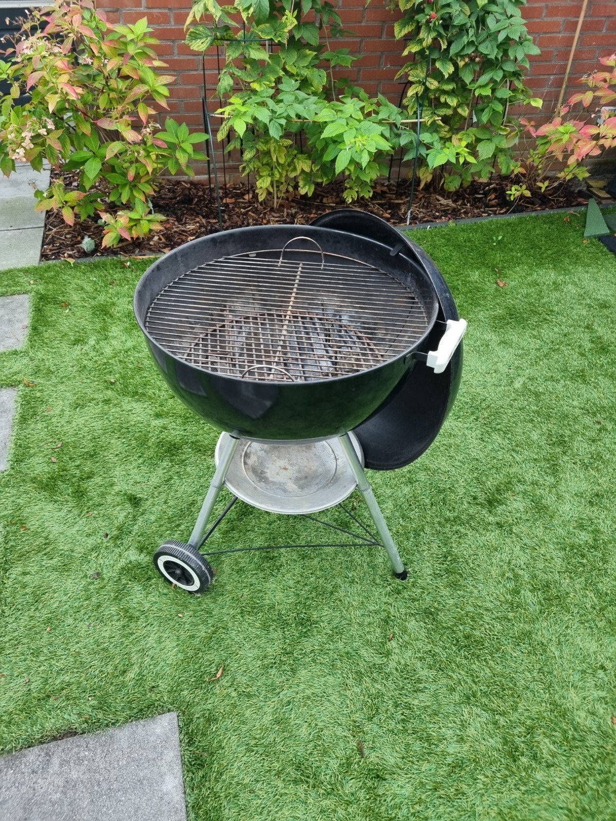 Weber BBQ verrijdbaar met deksel en hoes, Ophalen, Gebruikt, Weber, Met accessoires
