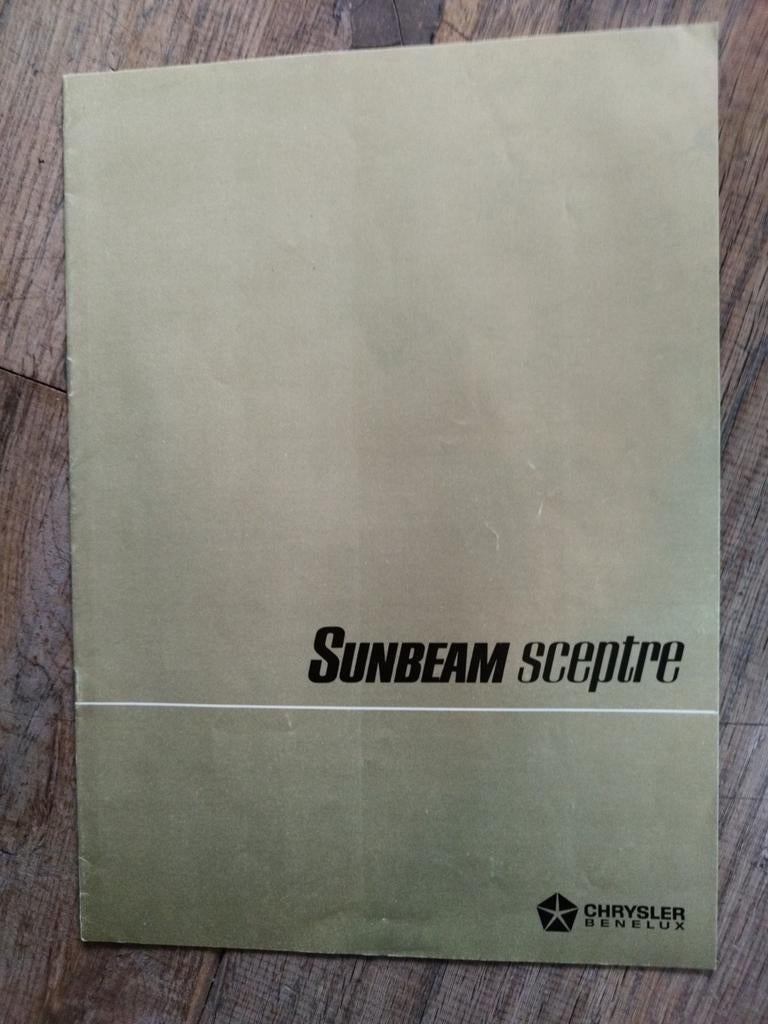 Sunbeam Sceptre brochure 1969 - Chrysler Benelux, Ophalen of Verzenden, Zo goed als nieuw, Overige merken, Sunbeam