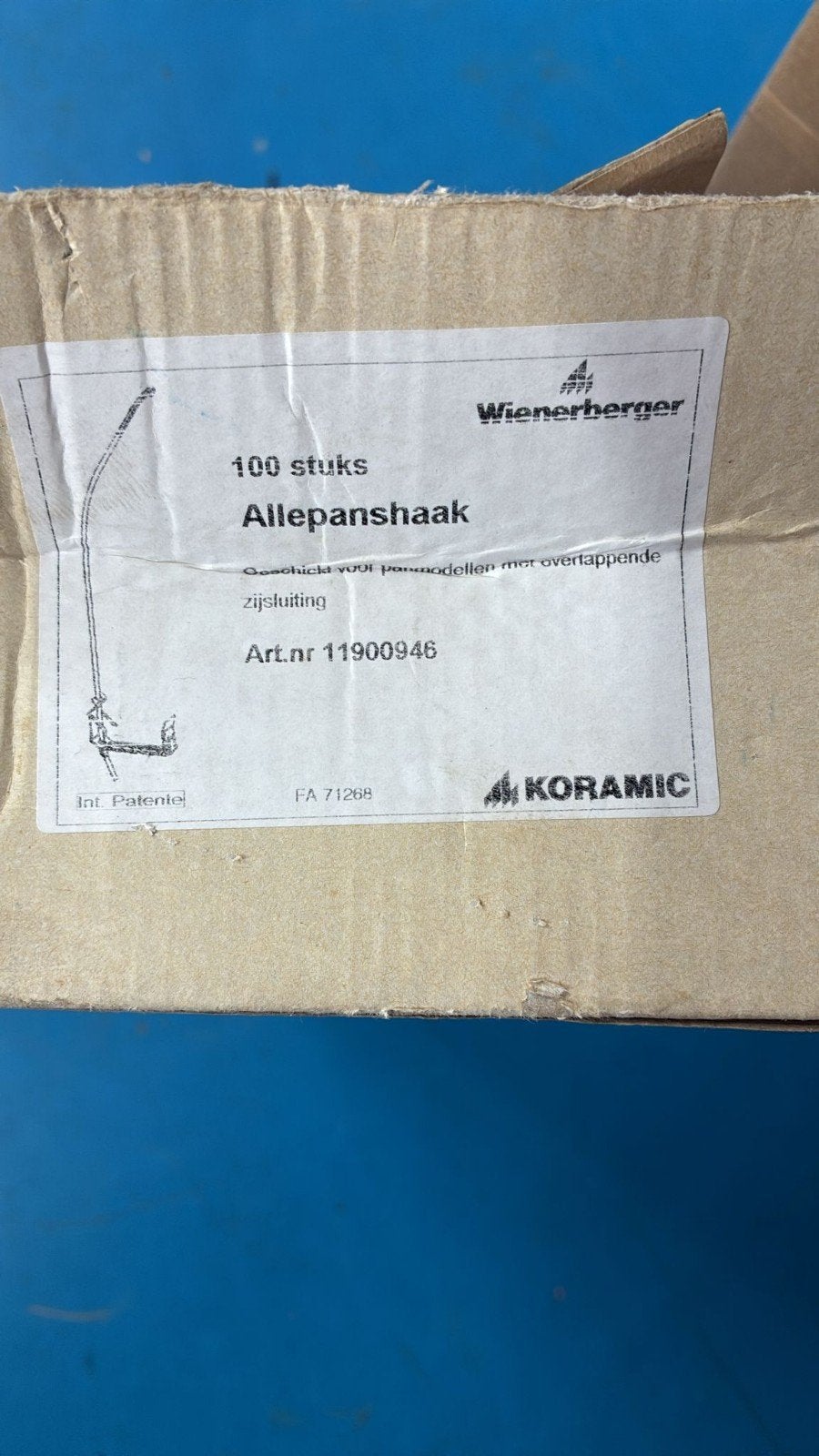 Panhaak koramic allepanshaak, Overige kleuren, Nieuw, Ophalen of Verzenden, Minder dan 5 m²