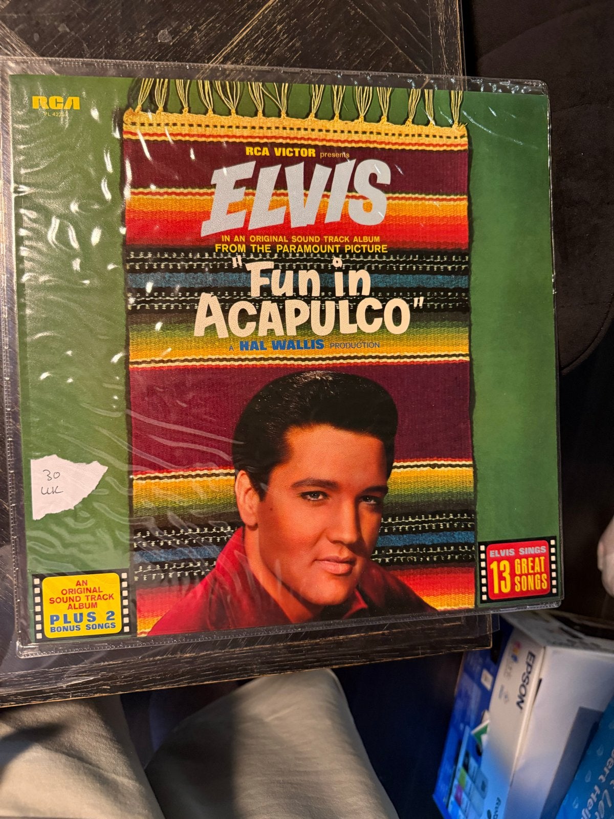 Elvis Presley - Fun in Acapulco (UK Druk), Cd's en Dvd's, Gebruikt, Originele persing, Ophalen of Verzenden, 12 inch