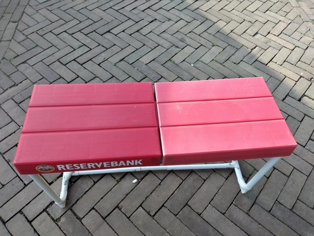 Amstel Reservebankje - Uniek en Stevig, Ophalen of Verzenden, Gebruikt, Kunststof