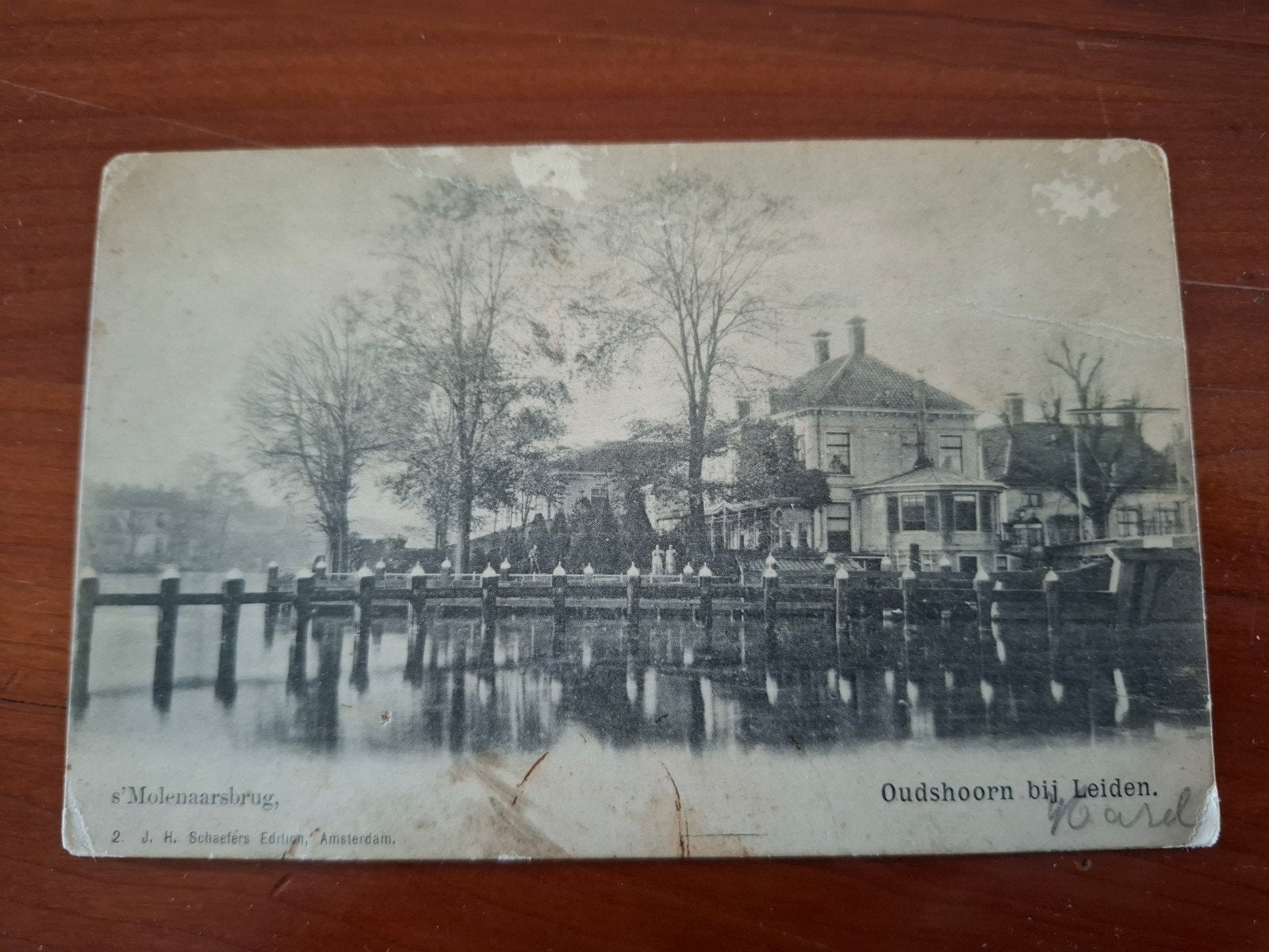 Oudshoorn bij Leiden - 's Molenaarsbrug - Antieke Briefkaart, Ophalen of Verzenden, Voor 1920, Gelopen, Zuid-Holland