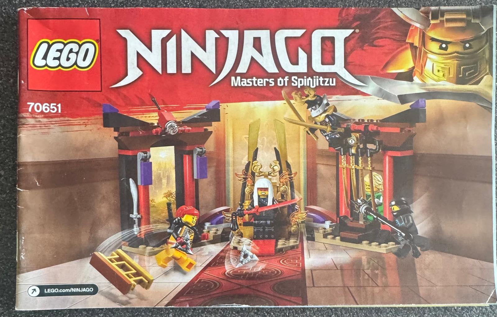 Lego 70651. Troonzaalduel., Gebruikt, Lego, Ophalen of Verzenden, Compleet