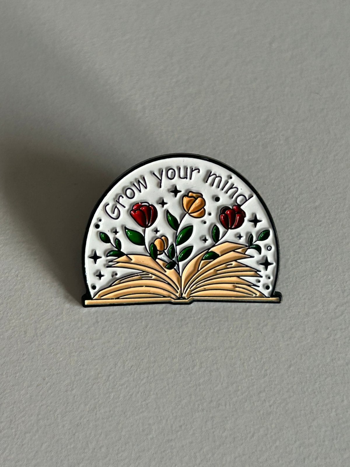 Pin Grow your mind, Verzamelen, Speldjes, Pins en Buttons, Ophalen of Verzenden, Zo goed als nieuw