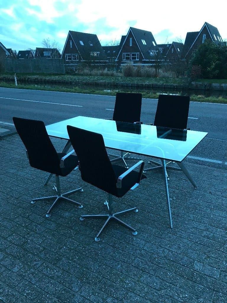 Set 4 Fritz Hansen Oxford chairs chair design stoelen stoel, Ophalen, Zo goed als nieuw, Nvt, Eén