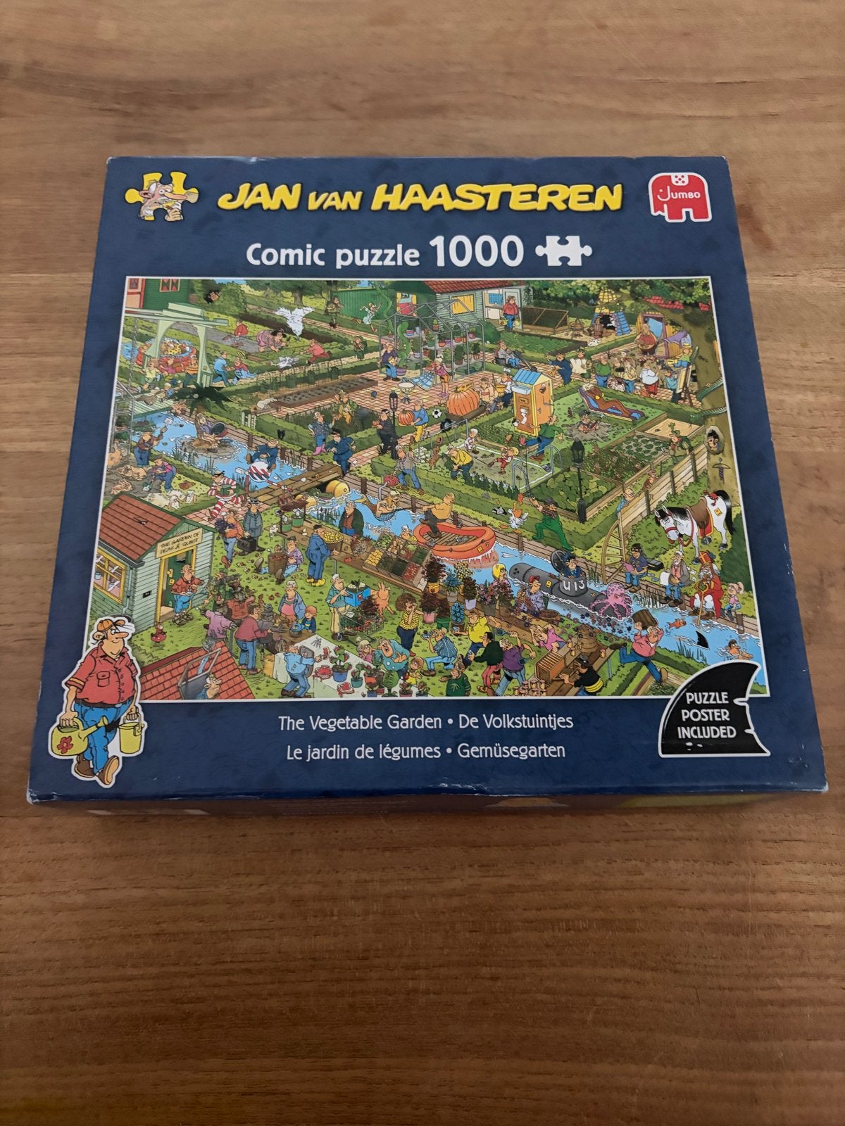 Jan van Haasteren De Volkstuintjes 1000 stukjes, Hobby en Vrije tijd, Denksport en Puzzels, Ophalen of Verzenden, 500 t/m 1500 stukjes