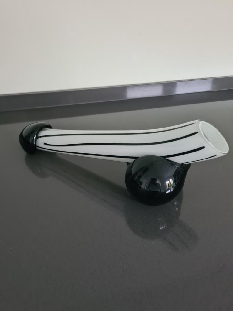 Unieke glazen vaas met speels design, Ophalen