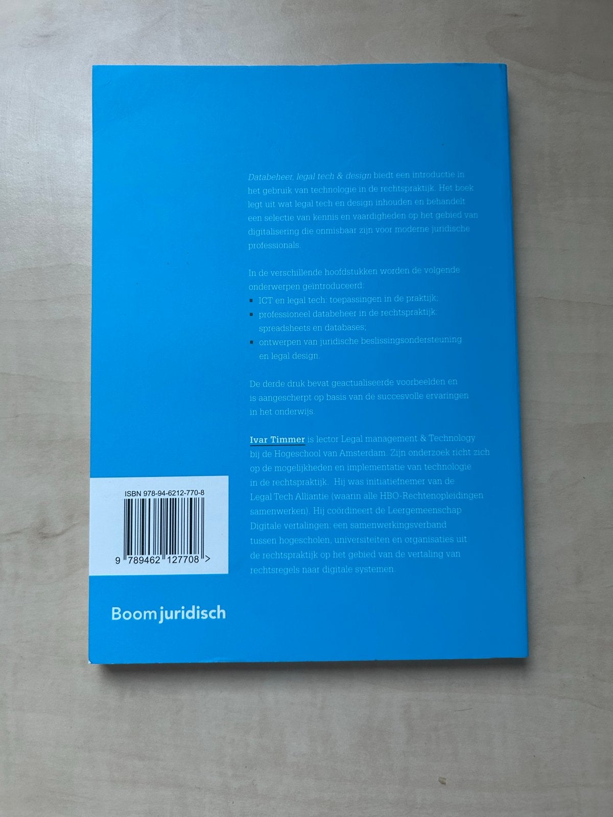 Databeeheer, Legal Tech & Design - GRATIS BEZORGD, Ophalen of Verzenden, Gamma, Zo goed als nieuw, HBO