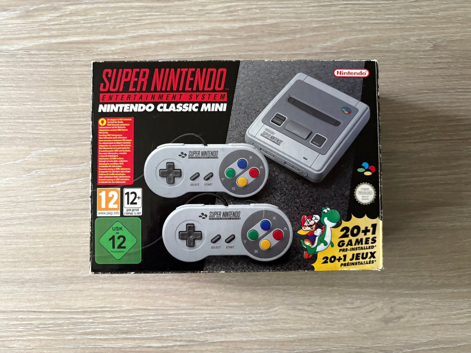 Super Nintendo Mini, 2 controllers + HDMI. +20 games ZGAN, Ophalen of Verzenden, Zo goed als nieuw, Met 2 controllers, Met games