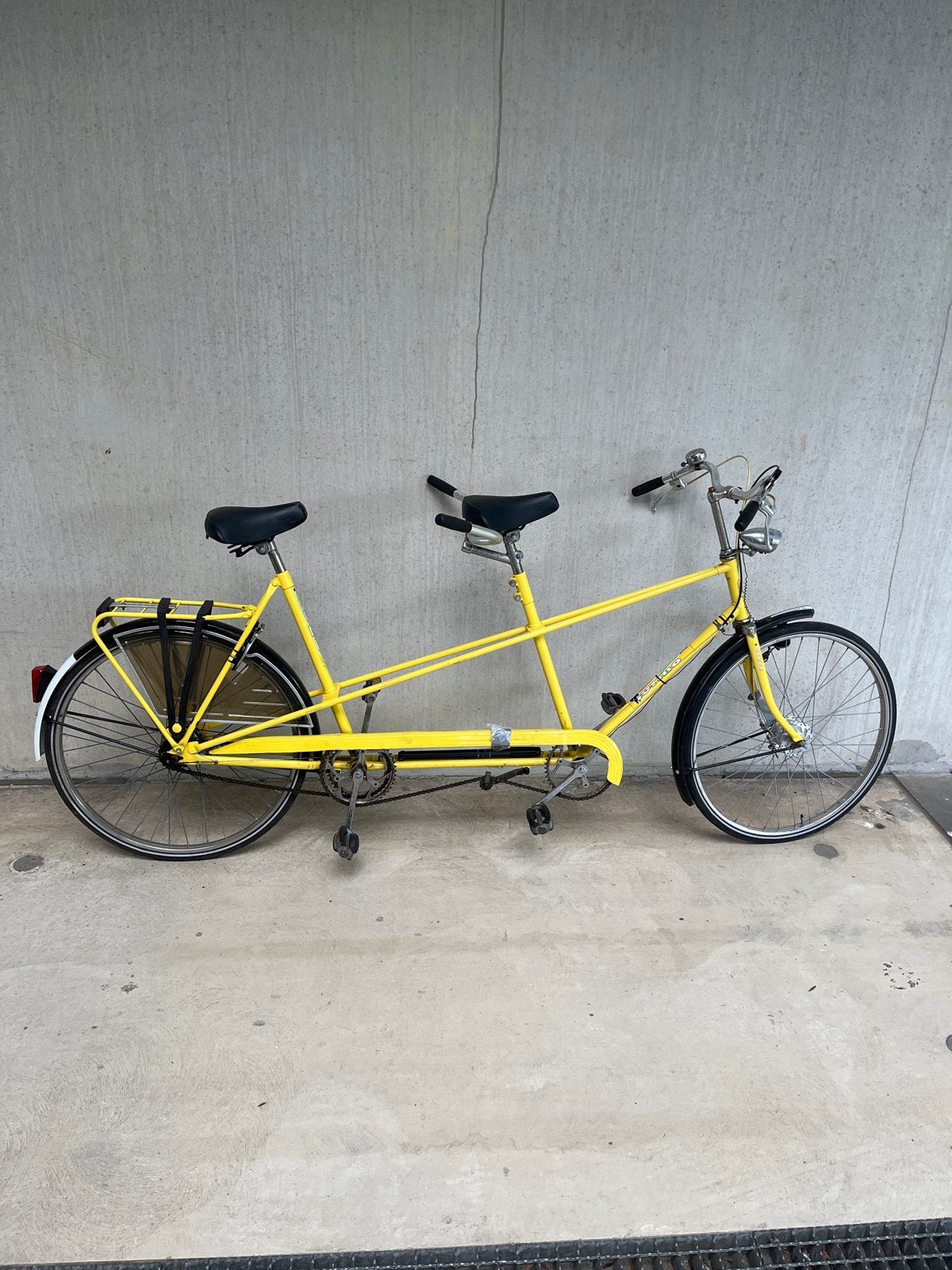 Gele tandemfiets - Perfect voor duo-avonturen!, Fietsen en Brommers, Fietsen | Tandems, Minder dan 10 versnellingen, Gebruikt