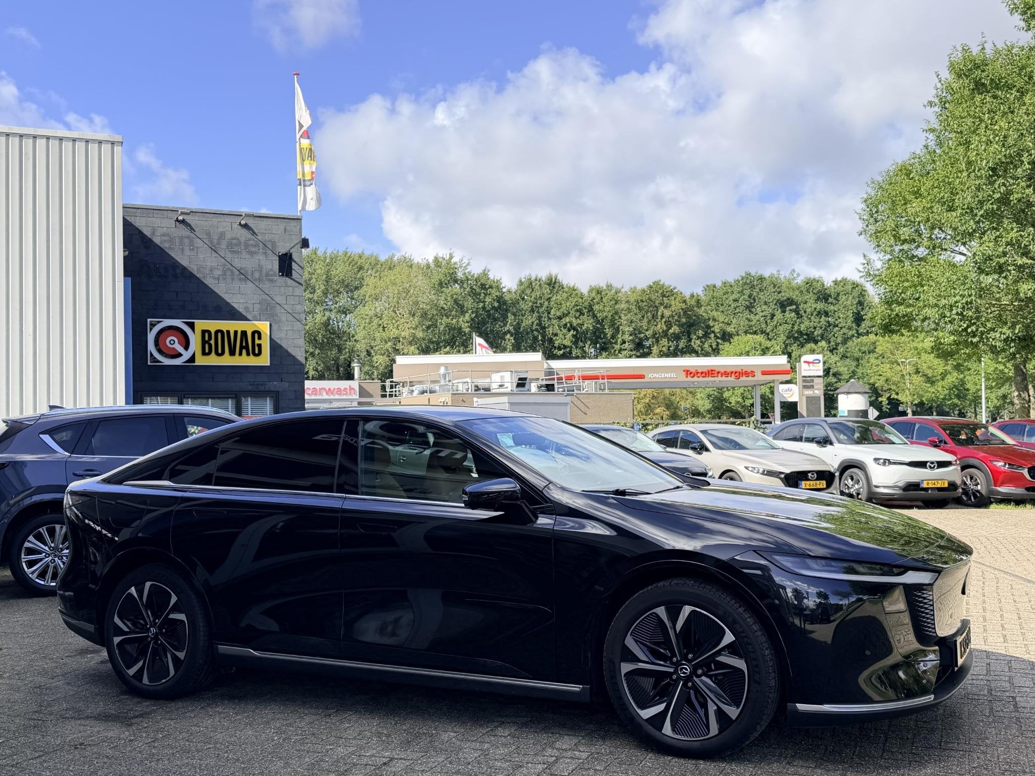 Mazda 6e Takumi Long Range 80 kWh, Automaat, 12 maanden, Achterwielaandrijving, Zwart