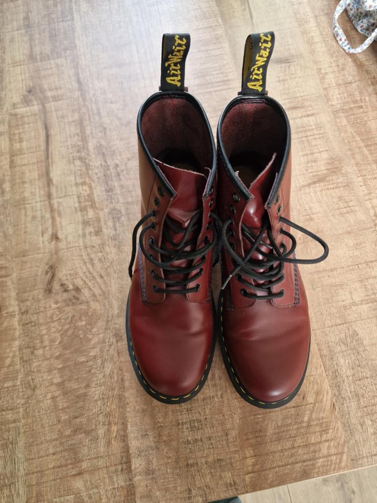 Dr. Martens 1460 bordeaux rood maat 45, Ophalen of Verzenden, Gedragen
