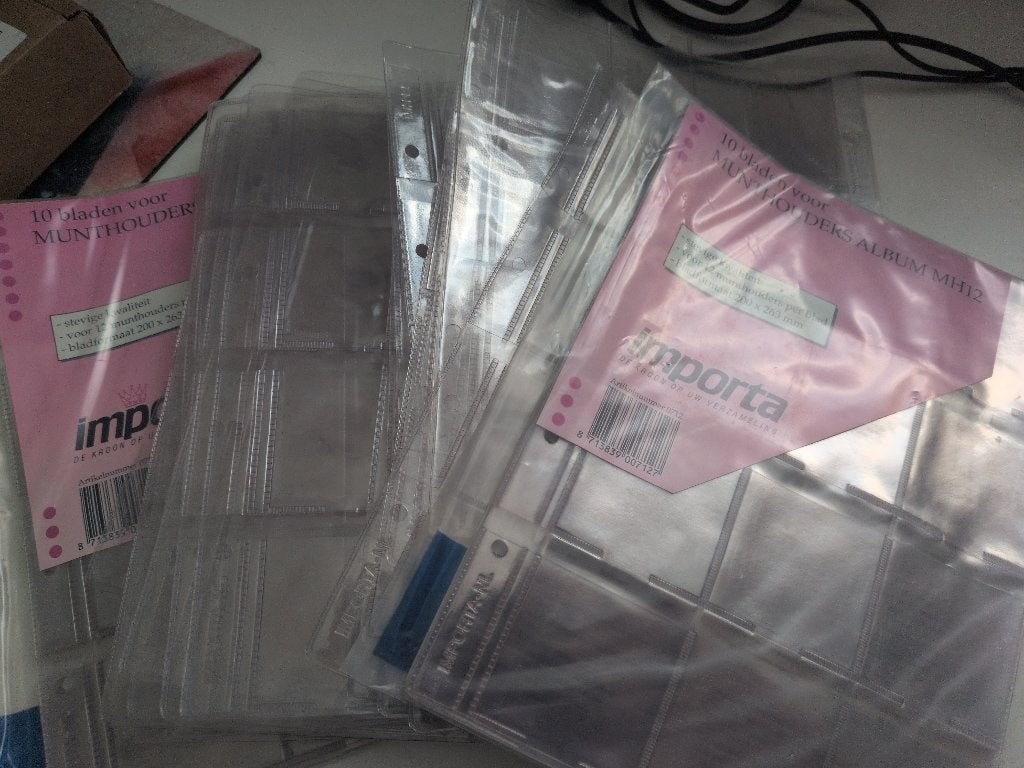 45 muntbladen importa 12 vakken, Ophalen of Verzenden, Verzamelmap