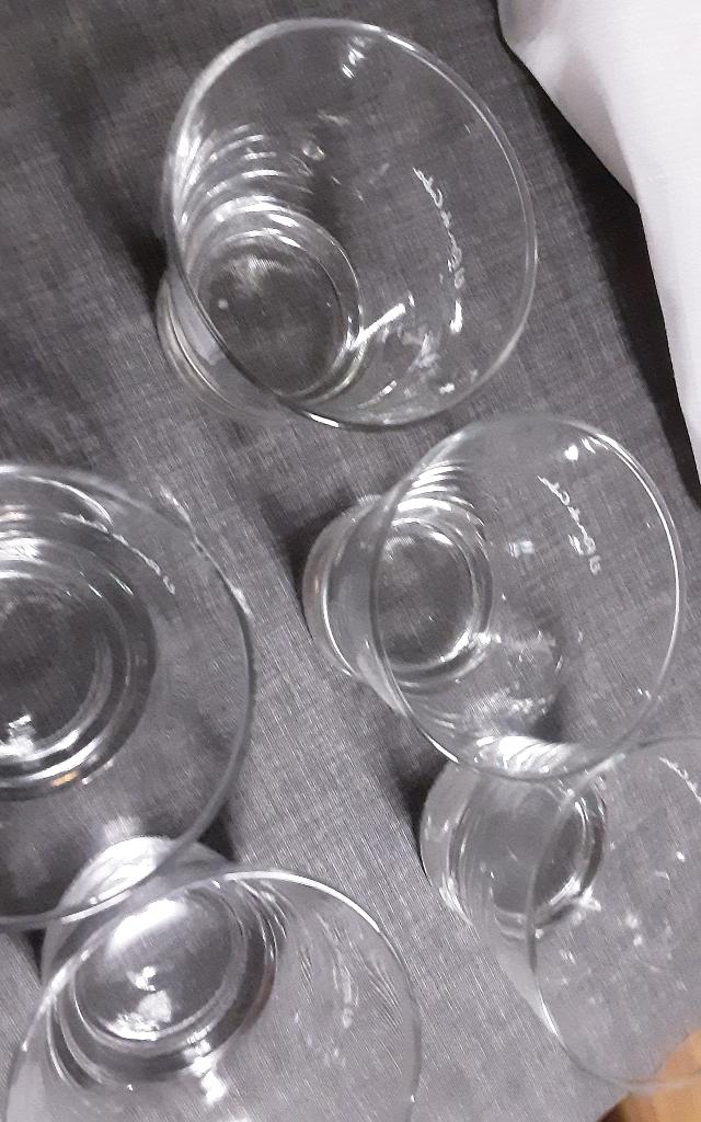 HAVANA CLUB glazen, 11 cm hoog, 5 stuks, Verzamelen, Ophalen of Verzenden, Zo goed als nieuw, Borrel- of Shotglas