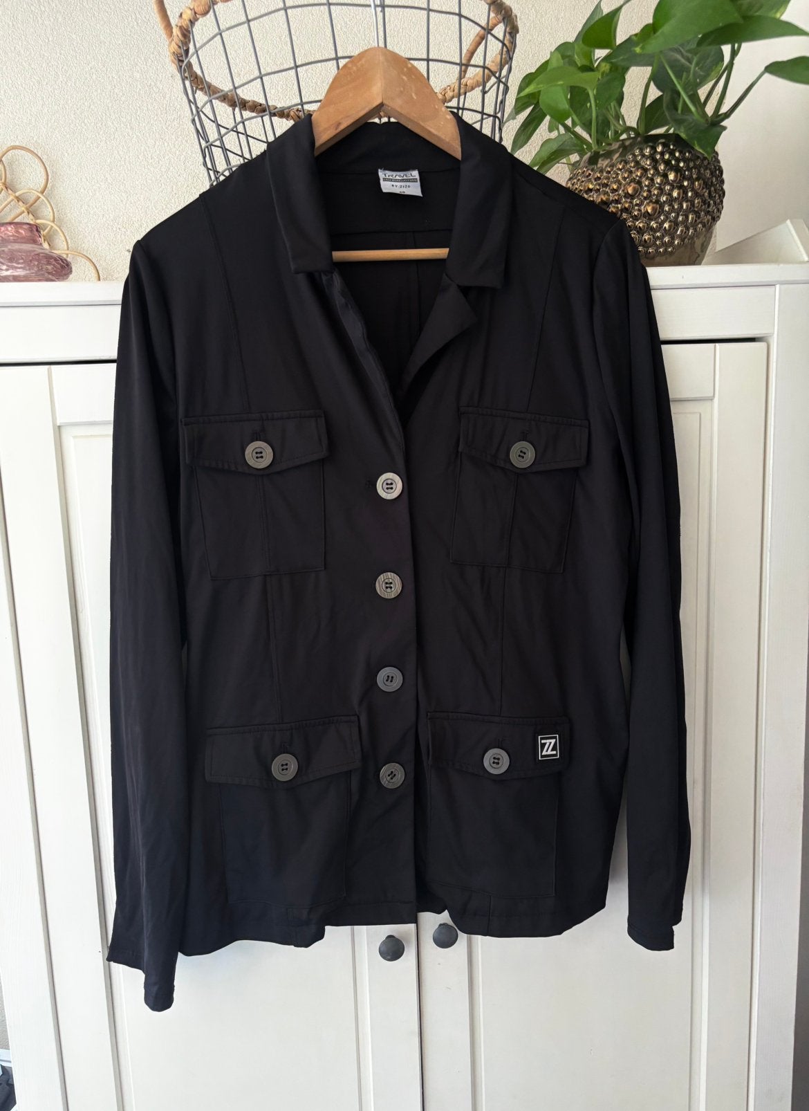 Travelwear by Zizo travelstof blazer maat 40, Ophalen of Verzenden, Zo goed als nieuw, Maat 38/40 (M), Zwart