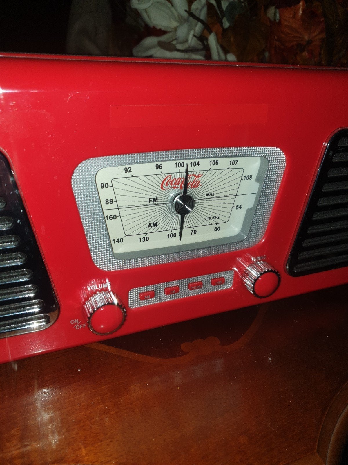 Coca cola radio platenspeler, Ophalen, Zo goed als nieuw